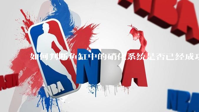 如何判断鱼缸中的硝化系统是否已经成功建立？